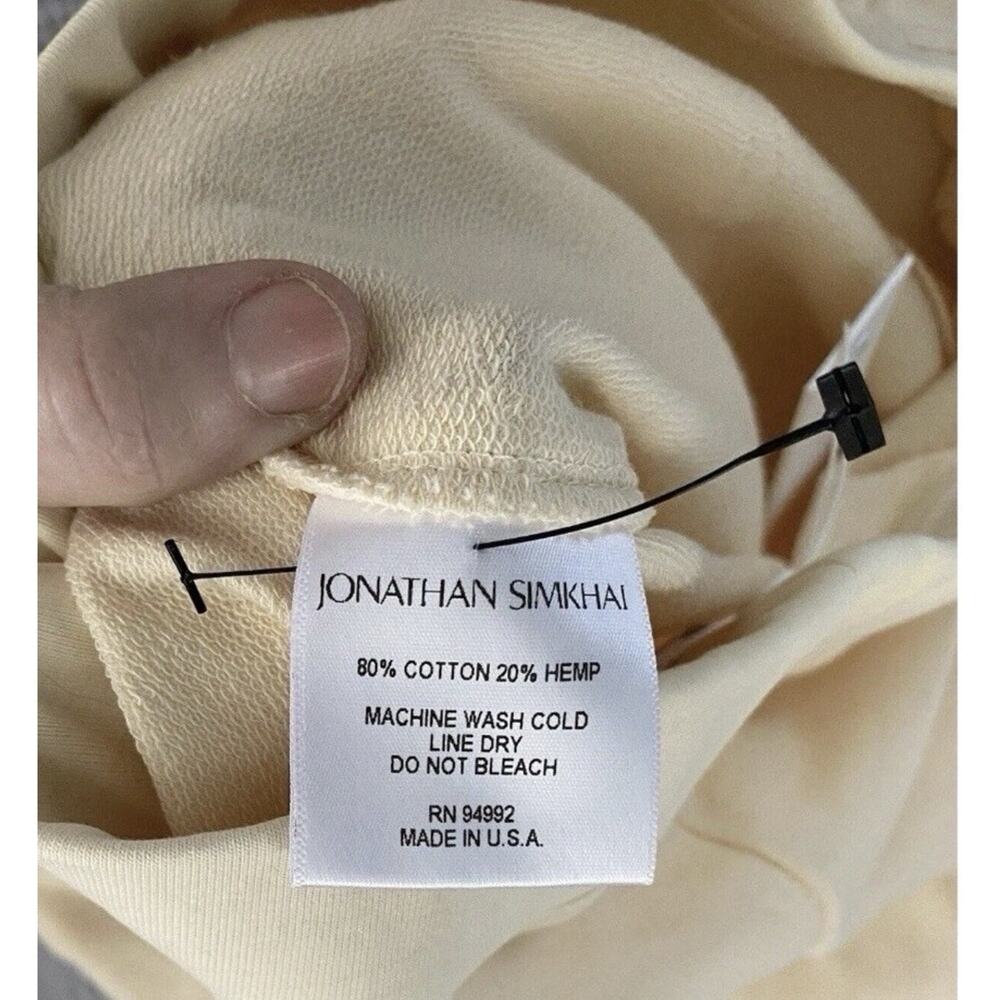 Jonathan Simkhai Standard Parchment Pants NWT Wide Leg Neutral Minimal Small - Picture 7 of 10